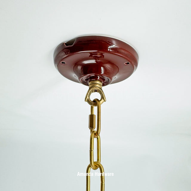 Brown Ceramic Canopy Hook - 4.13in