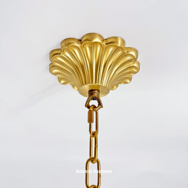 Brass Petal Hook - 5.4in