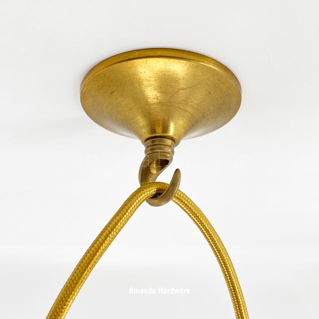 Brass Short Cone Hook - 3.15in