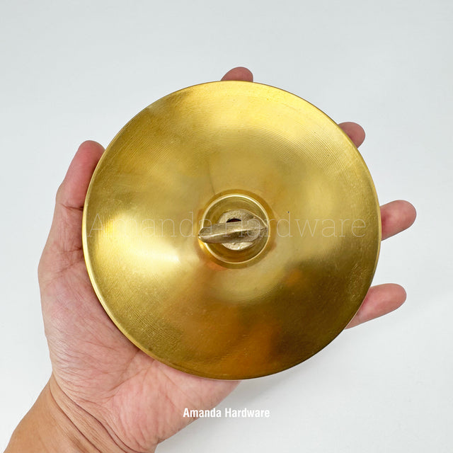 Raw Brass Ceiling Hook Canopy - 5.6in