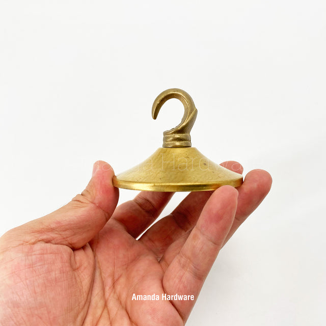 Brass Short Cone Hook - 2.75in
