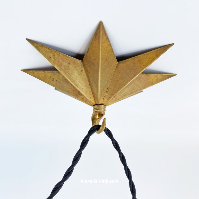 Star Brass Hook - 7.7in