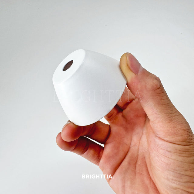 Curved Cap - 60x30mm - White