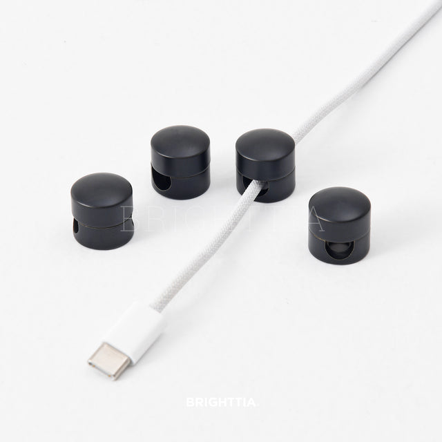 Cord Organizer Buttons - Matte Black 4PK