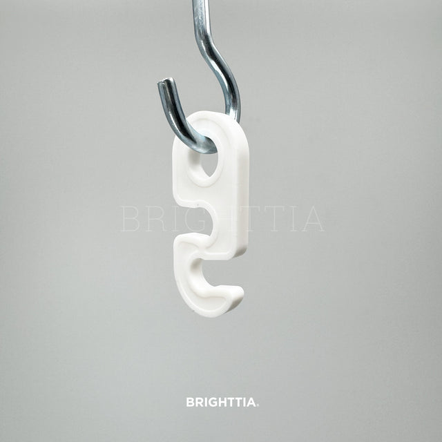 Swag Lamp Cord Hook Screw Kit - White