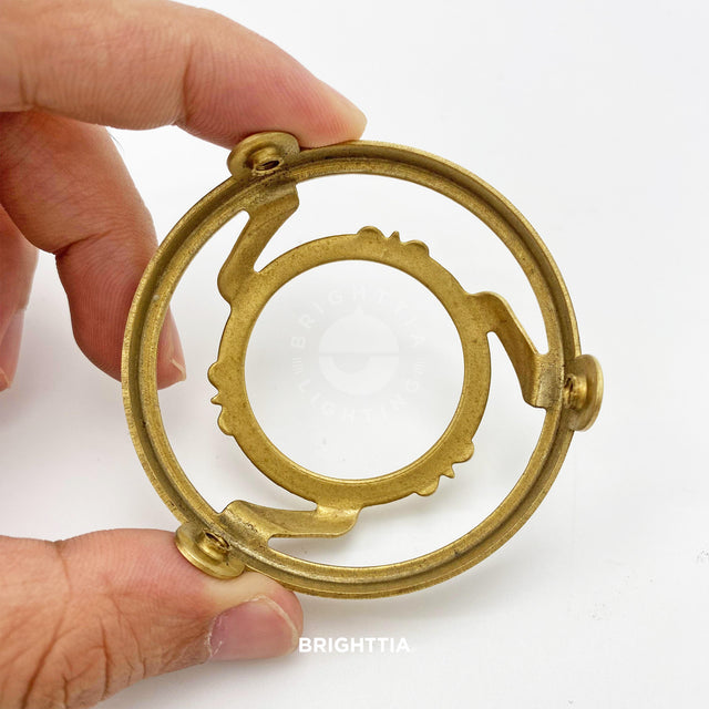 Brass 33mm Uno Shade Fitter For 2.25in (57mm) Necked Lamp Shade