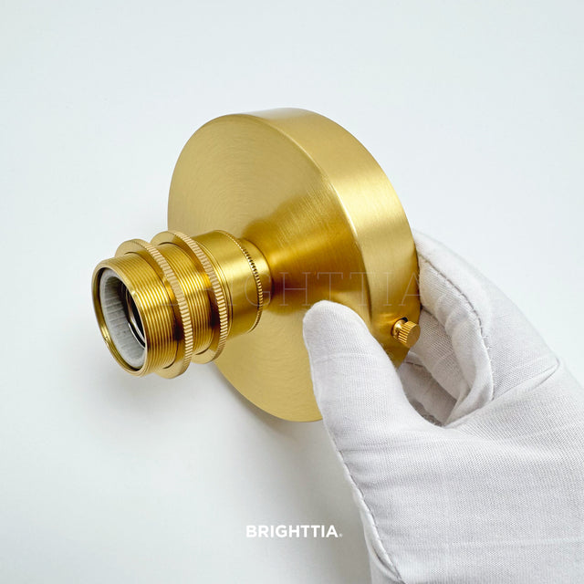 Premium Brass Shade-Ready Surface Mount
