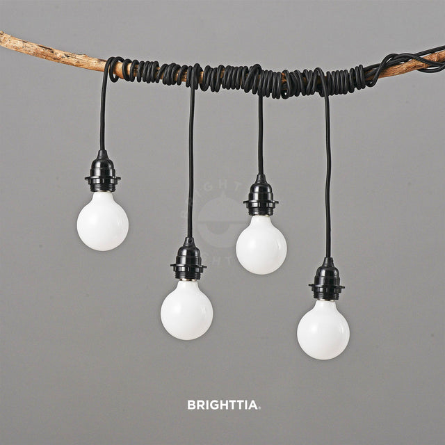 Portable Shade Ready Plug-In Pendant - Black