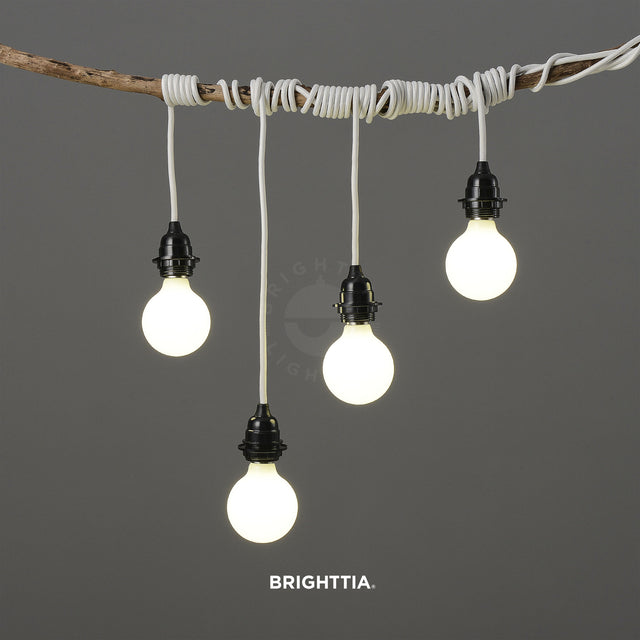 Portable Shade Ready Plug-In Pendant - White