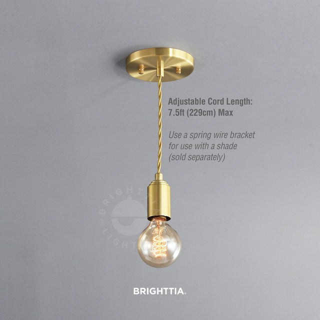 Step Up Pendant - Brushed Gold