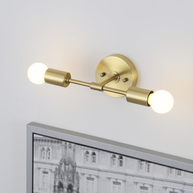Brooklyn 2-Light Wall Sconce - Brushed Gold - 2PACK