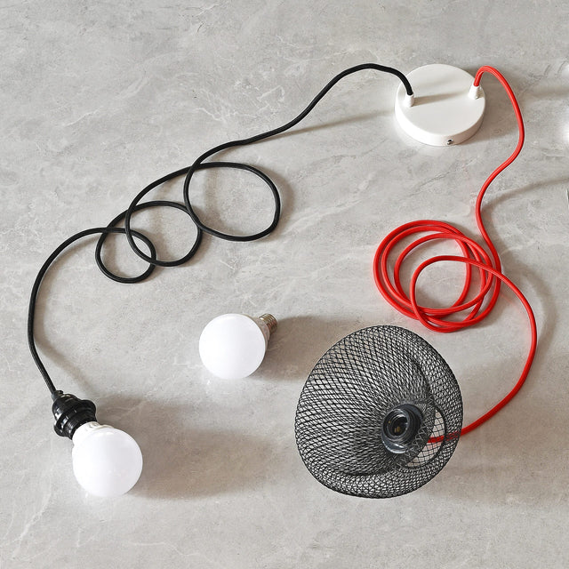 Color Fabric Cord Samples - Cloth Covered Electrical Wire