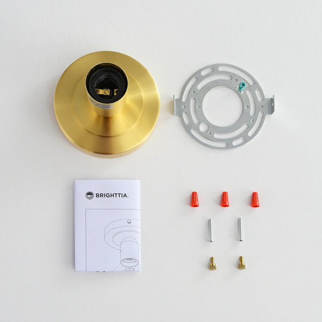 Luna Surface Mount Light - Brushed Gold