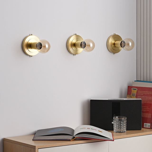 Luna Surface Mount Light - Brushed Gold
