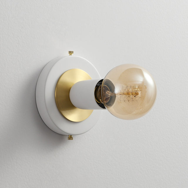 Luna Surface Mount Light - White/Gold