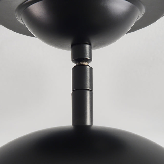 8" Frosted White Globe Ceiling Light - Dark Bronze