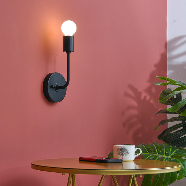 Slim 1-Light Wall Sconce - Black