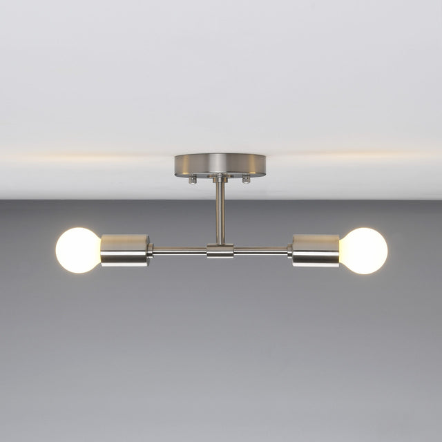 Brooklyn 2-Light Wall Sconce - Brushed Nickel