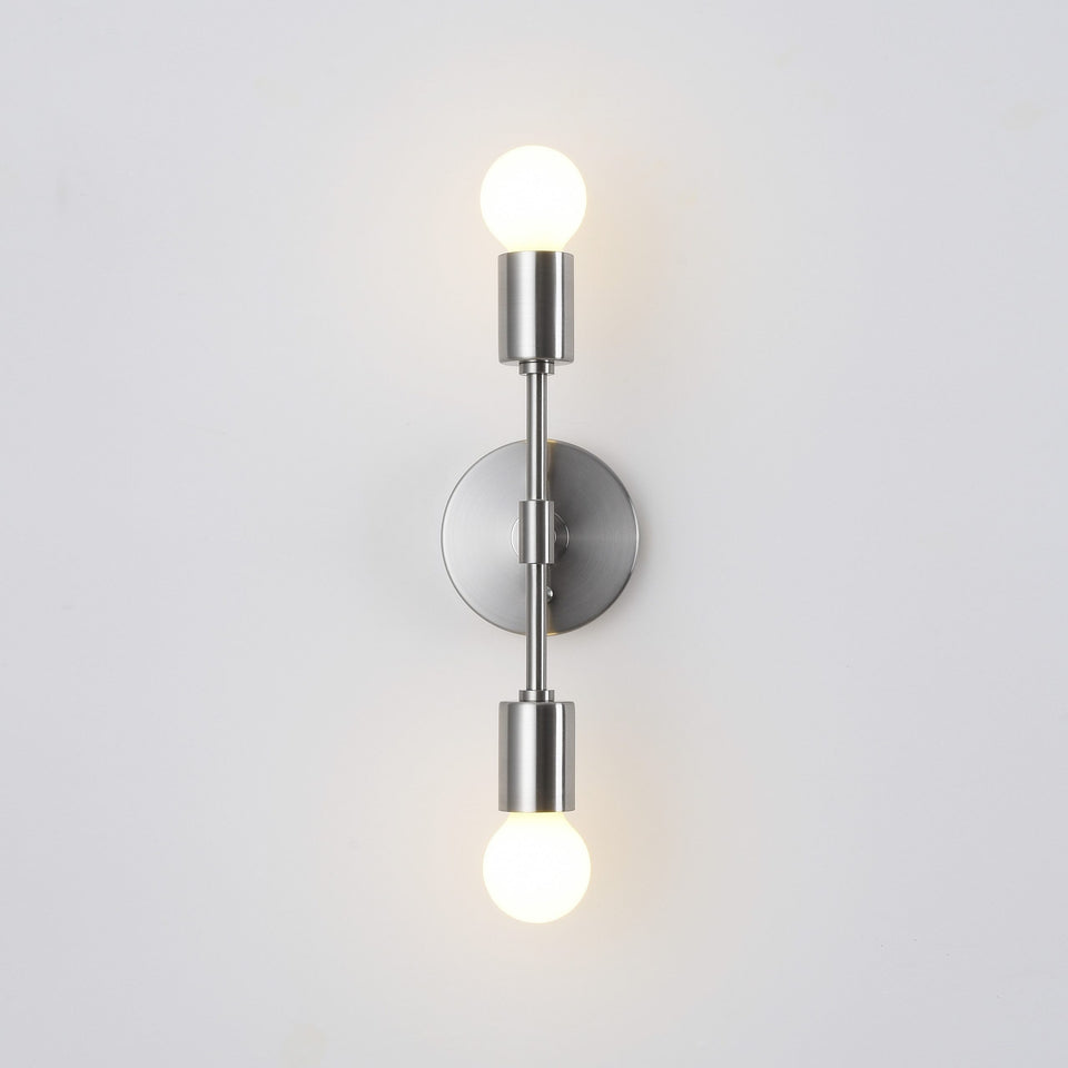 Brooklyn 2-Light Wall Sconce - Brushed Nickel