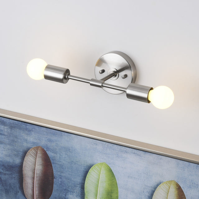 Brooklyn 2-Light Wall Sconce - Brushed Nickel