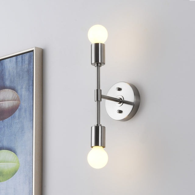 Brooklyn 2-Light Wall Sconce - Brushed Nickel