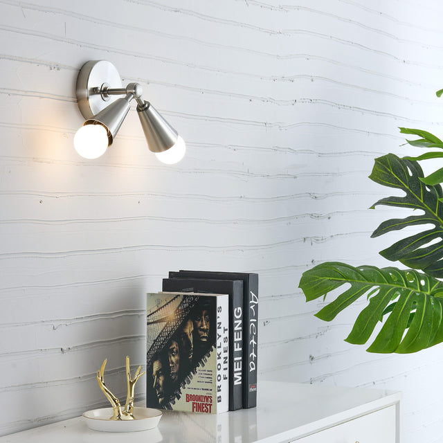 Connie 2-Light Wall Sconce - Brushed Nickel