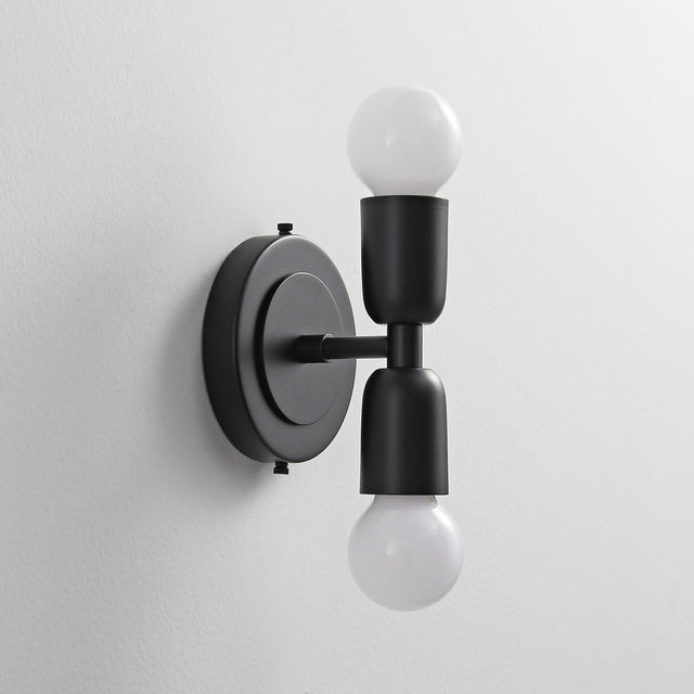 Luna Duo Wall Sconce - Black