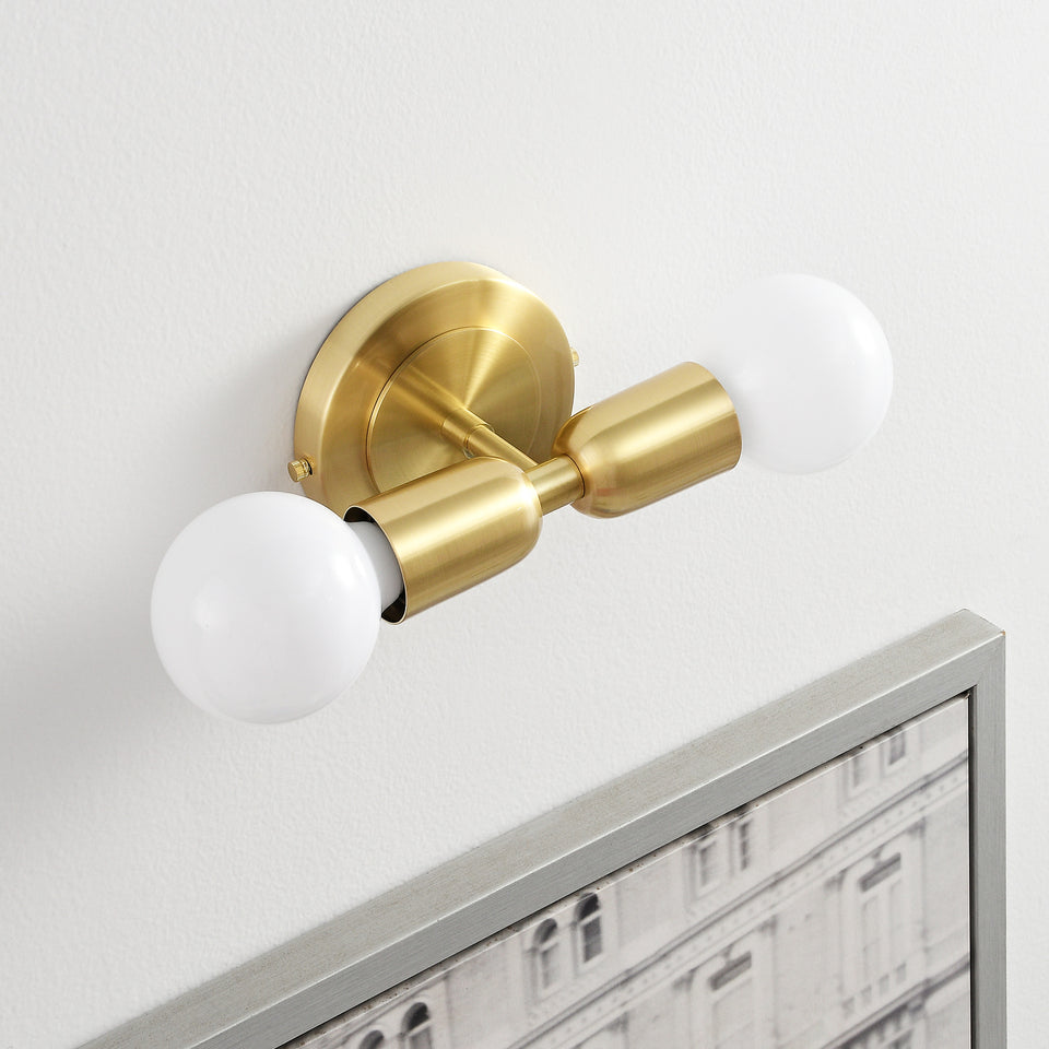 Luna Duo Wall Sconce - Gold