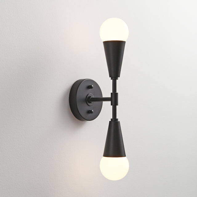 Vicky 2-Light Wall Sconce - Black