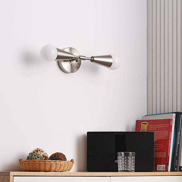Vicky 2-Light Wall Sconce - Brushed Nickel