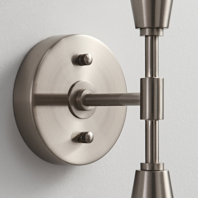Vicky 2-Light Wall Sconce - Brushed Nickel