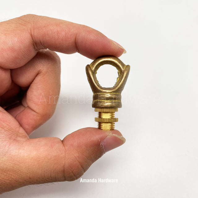 Closed Brass Hook With M10 (3/8") Female Threads