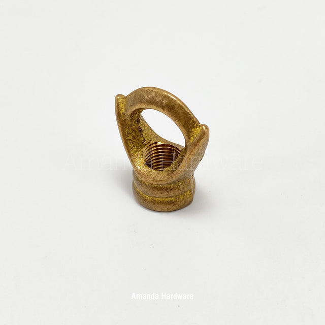 Closed Brass Hook With M10 (3/8") Female Threads
