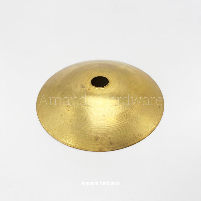 Brass Disc Cap Hook - 3.15in