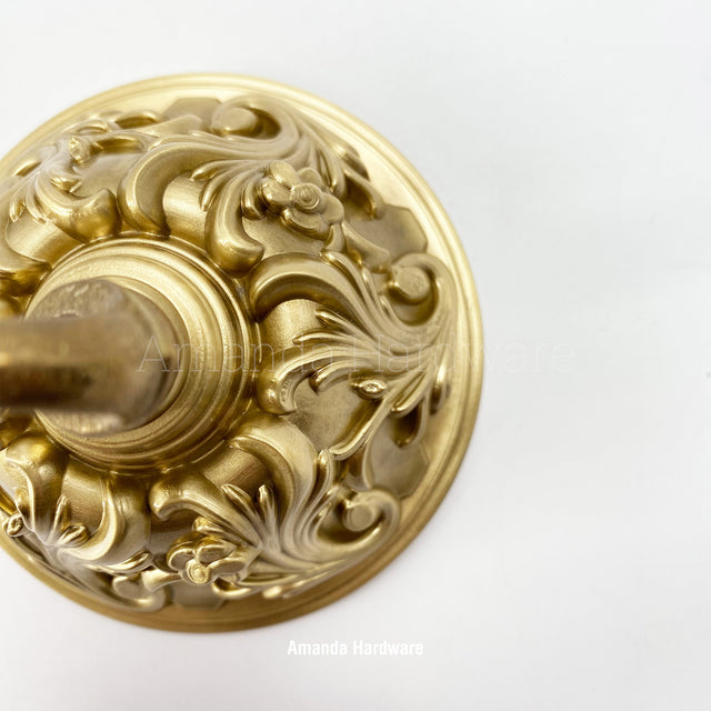 Brass Floral Dome Canopy Hook - 4.06in