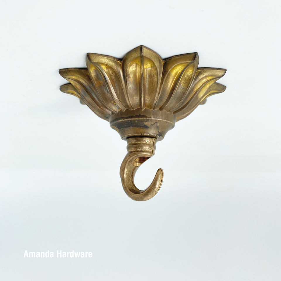 Floral Petal Hook - Brass – Brighttia