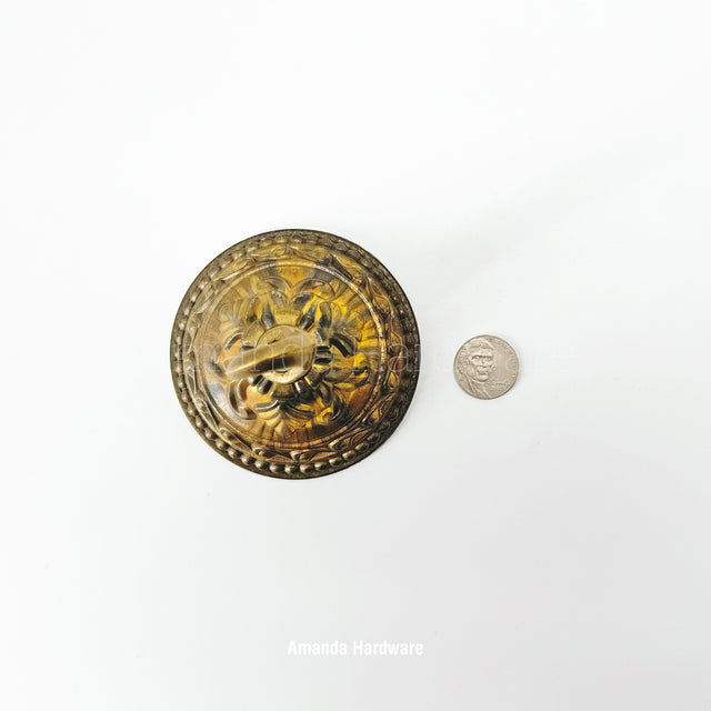 Brass Ornamental Cone Hook - 3.27in