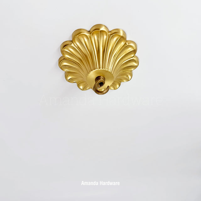 Brass Petal Hook - 5.4in