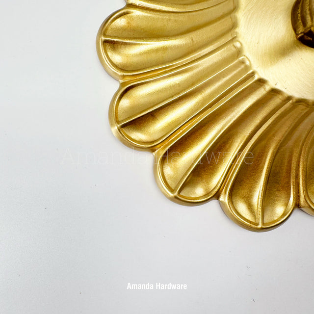 Brass Petal Hook - 5.4in