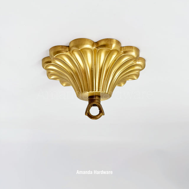 Brass Petal Hook - 5.4in