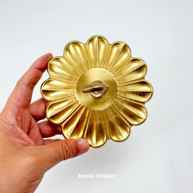 Brass Petal Hook - 5.4in