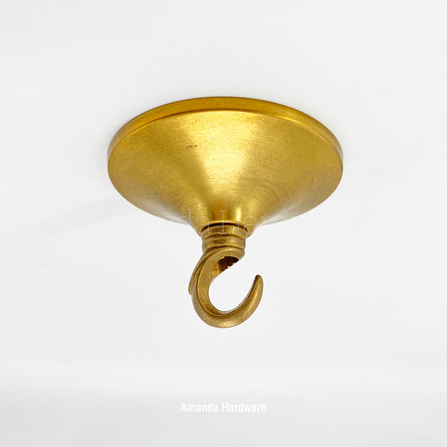 Brass Short Cone Hook - 3.15in
