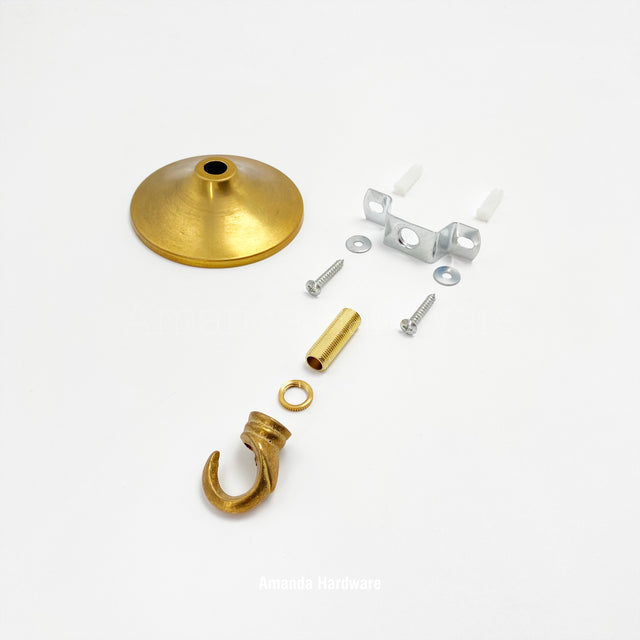 Brass Short Cone Hook - 3.15in