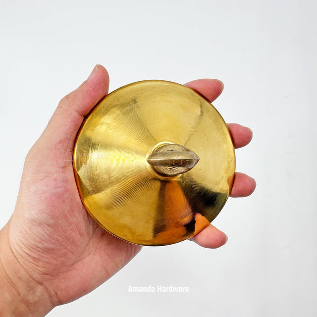 Raw Brass Ceiling Hook Canopy - 4in