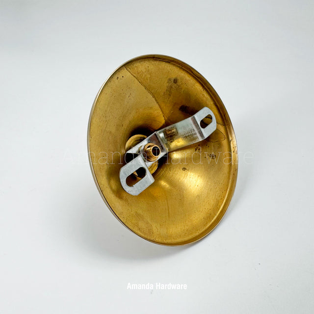 Raw Brass Ceiling Hook Canopy - 4.65in