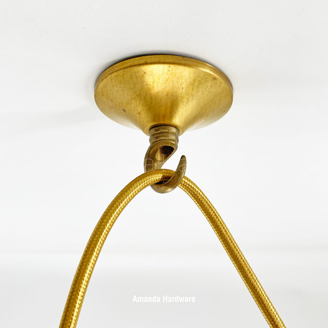 Brass Short Cone Hook - 2.75in