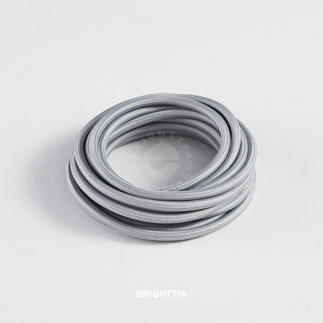 Gray Fabric Cord - Cloth Covered Electrical Wire