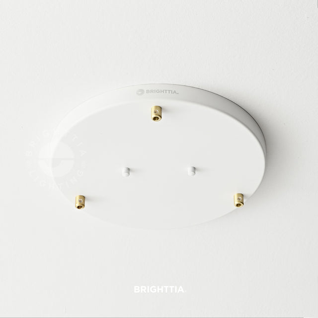 12in Modern 3-Port Canopy Kit - White/Gold