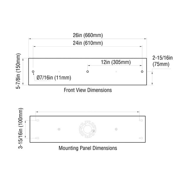 26in Linear 3-Port Canopy Kit