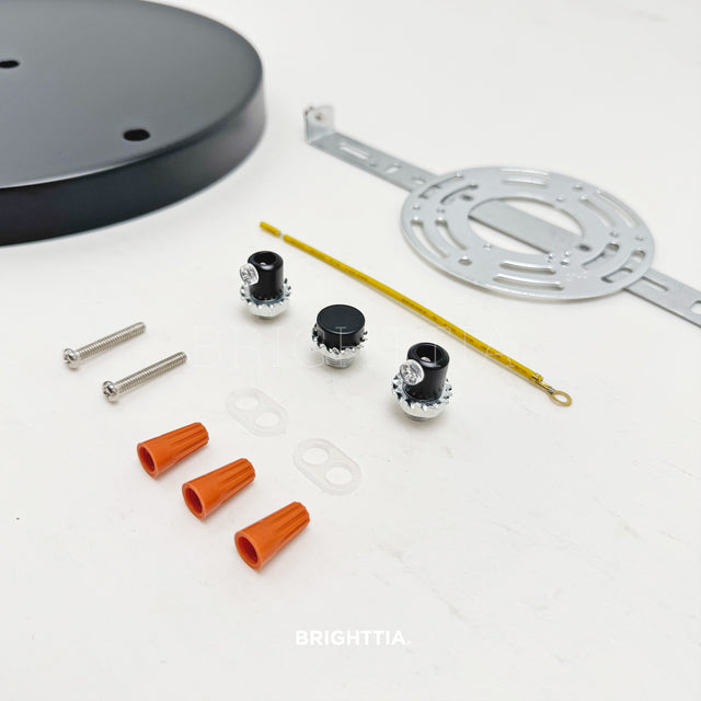 10in Modern 2-Port Canopy Kit - Black
